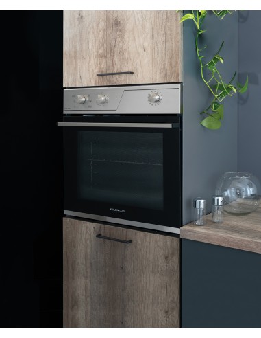 GLEMGAS GFR62IX-S3 FORNO CLASSE A  INOX 64LT GUIDE CROMATE LATERALI