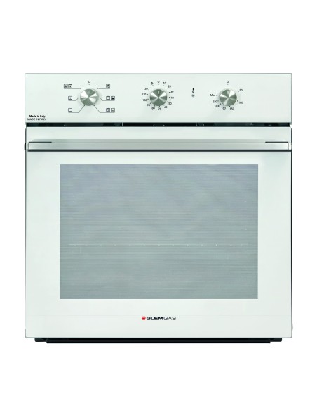 GLEMGAS GFR62IX-S3 FORNO CLASSE A  INOX 64LT GUIDE CROMATE LATERALI