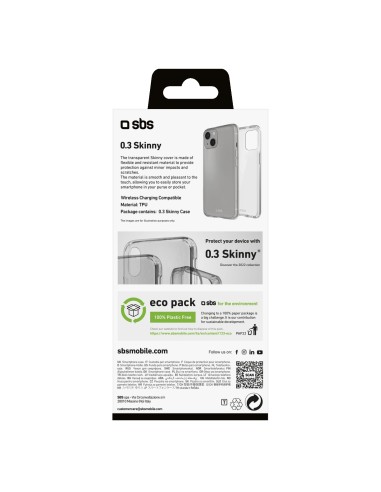SBS TESKINIP1461T IPHONE 14 COVER IN GOMMA TRASPARENTE