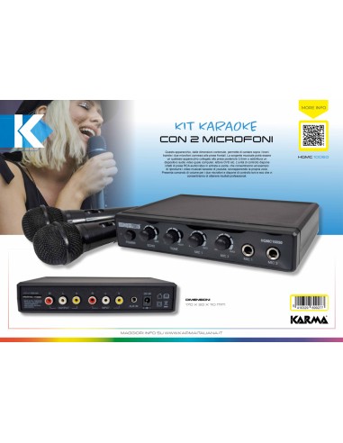 KARMA HQMC 10050 KARAOKE AUX-IN 2 MICROFONI