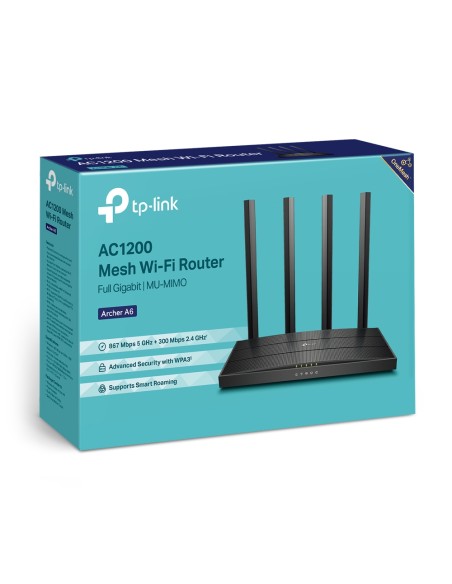 TPLINK ARCHER A6 AC1200 WIFI DUAL BAND GIGABIT ROUTER
