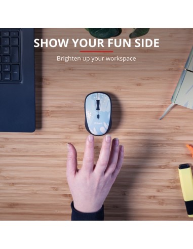 TRUST 24442 YVI WIRELESS MOUSE BLU BRUSH