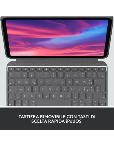 LOGITECH COMBO TOUCH IPAD 10G CUSTODIA CON TASTIERA E TOUCHPAD