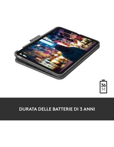 LOGITECH SLIM FOLIO IPAD 10G CUSTODIA CON TASTIERA BLUETOOTH