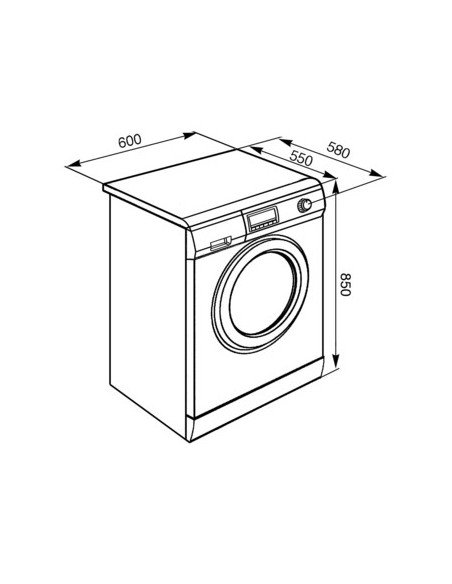 SMEG LBF127 LVB E 7KG 1200G 15PROG.DOPPIO ATTACCO CARICO (ACQUA C/F)
