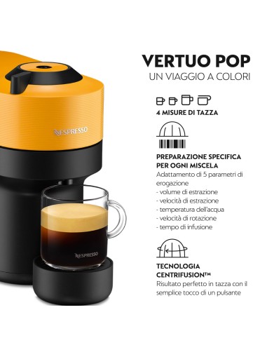 DE LONGHI ENV90.Y  MACCHINA CAFFE' NESPRESSO VERTUO GIALLA
