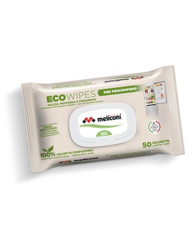 MELICONI ECO WIPES FRIGORIFERO 50 SALVIETTINE COMPOSTABILI DETERGENTI