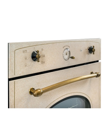GLEMGAS GFT64SA-S3 FORNO CL.A 60CM SABBIA 9 TIP.DI COTTURA OROLOGIO