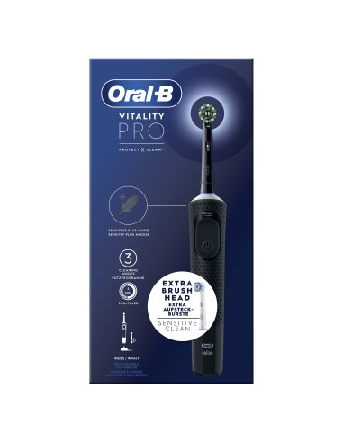 ORAL B POWER VITALITY PRO BLACK + 1REF RIMOTORE DI PLACCA