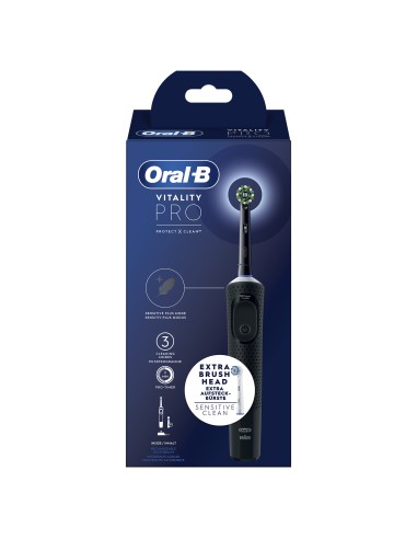 ORAL B POWER VITALITY PRO BLACK + 1REF RIMOTORE DI PLACCA