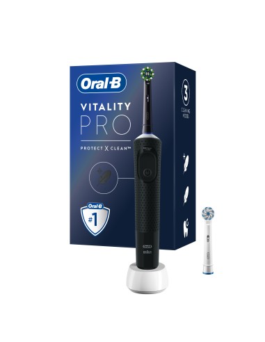 ORAL B POWER VITALITY PRO BLACK + 1REF RIMOTORE DI PLACCA