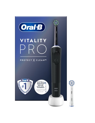 ORAL B POWER VITALITY PRO BLACK + 1REF RIMOTORE DI PLACCA