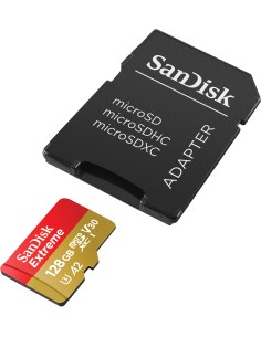 SANDISK MICROSD EXTREME 128GB XC ACTION CAM L.190MB/S S.90MB/S + AD.SD 2