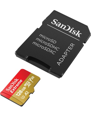 SANDISK MICROSD EXTREME 128GB XC ACTION CAM L.190MB/S S.90MB/S + AD.SD