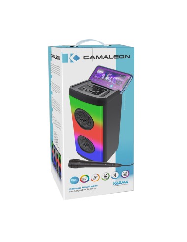 KARMA CAMALEON DIFFUSORE AMPLIFICATO WOOFER 2X4" BATT/MIC/BT/USB-IN