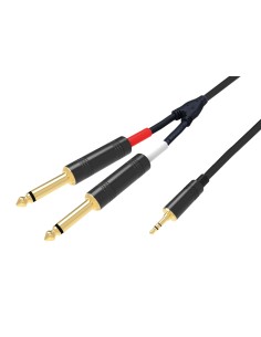 KARMA RDM C43 CAVO 3,5MM ST / 2X 6,3MM MONO 3MT