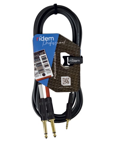 KARMA RDM C43 CAVO 3,5MM ST / 2X 6,3MM MONO 3MT