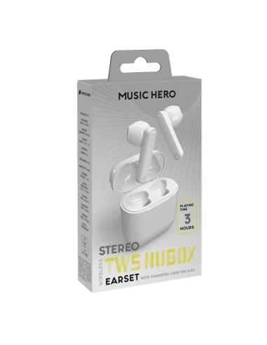 SBS MHTWSNUBOXBTW AURICOLARI TWS 300MAH BIANCO