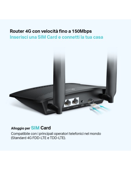 TPLINK ARCHER MR100 N300 LTE 4G ROUTER