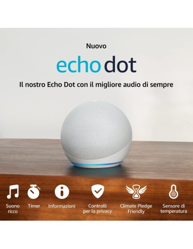 AMAZON ECHO DOT 5GEN BIANCO SMART SPEAKER