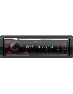 KENWOOD KMM-BT408 SINTO MP3 DAB BLUETOOTH USB/AUX ANTENNA DISP.ROSSO