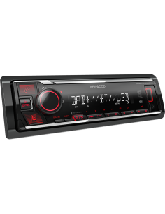 KENWOOD KMM-BT408 SINTO MP3 DAB BLUETOOTH USB/AUX ANTENNA DISP.ROSSO 2