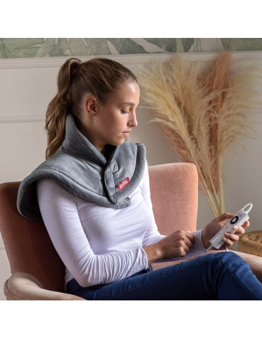 IMETEC 16787 TERMOFORO CERVICALE E SPALLE LAVABILE A 30°C. 3 TEMP.