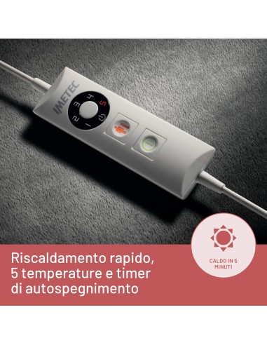 IMETEC 16787 TERMOFORO CERVICALE E SPALLE LAVABILE A 30°C. 3 TEMP.