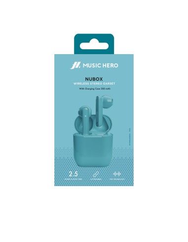 SBS MHTWSNUBOXBTA AURICOLARI TWS 300MAH AZZURRO
