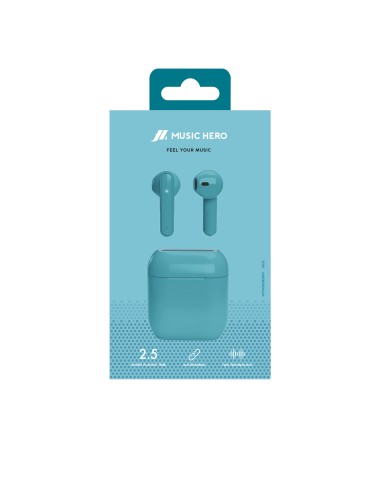 SBS MHTWSNUBOXBTA AURICOLARI TWS 300MAH AZZURRO