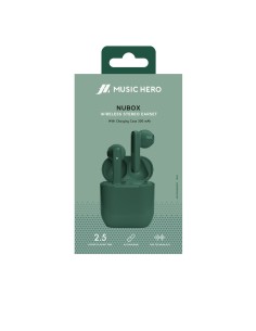 SBS MHTWSNUBOXBTG AURICOLARI TWS 300MAH VERDE 2