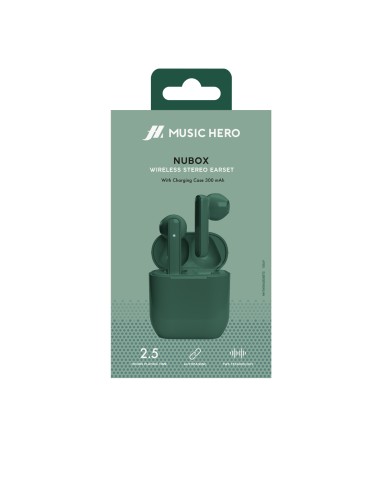 SBS MHTWSNUBOXBTG AURICOLARI TWS 300MAH VERDE