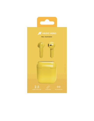 SBS MHTWSNUBOXBTY AURICOLARI TWS 300MAH GIALLO