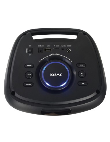 KARMA TALATUU DIFFUSORE AMPLIFICATO 200W 2 WOOFER 6,5" LED RING MIC.
