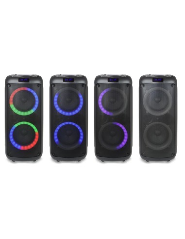 KARMA TALATUU DIFFUSORE AMPLIFICATO 200W 2 WOOFER 6,5" LED RING MIC.