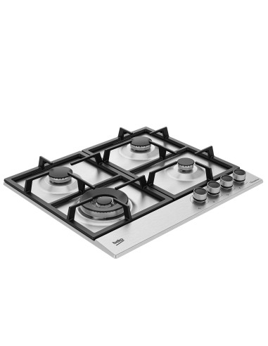 BEKO HIAW64225SXE P.COTT. 60CM INOX 3F+1TC COM. FRONTALI GRIGLIE GHISA