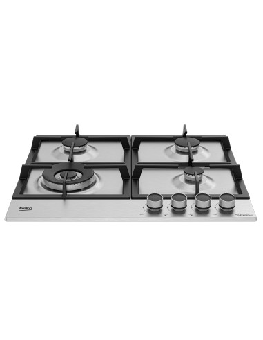 BEKO HIAW64225SXE P.COTT. 60CM INOX 3F+1TC COM. FRONTALI GRIGLIE GHISA