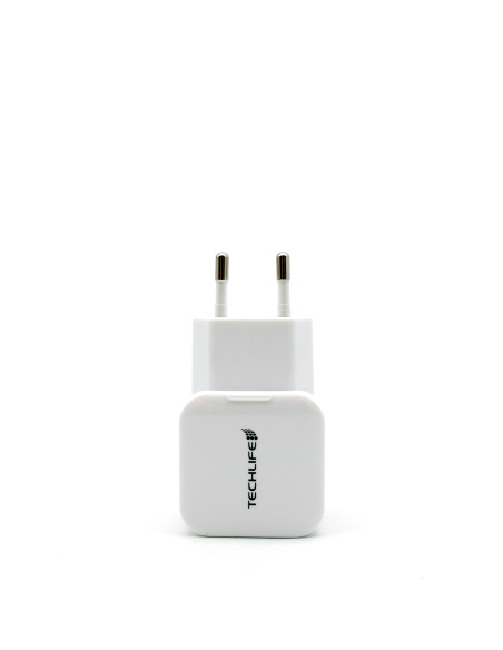 TECHLIFE TLMT0016 ALIMENTATORE RETE USB+USB-C 25W QUICK CHARGE 3.0