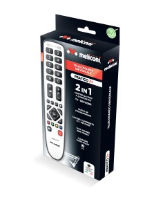 MELICONI PRATICO 2+ ITALIA TELECOMANDO UNIVERSALE 2IN1 GUMBODY 2