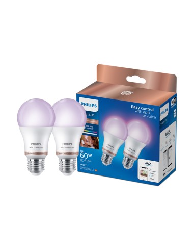 PHILIPS 372764 COLORE X2 8W/60W E27 GOCCIA SMERIGLIATA DIMMER LAMP.CON