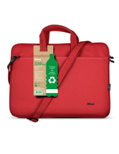 TRUST 24449 BOLOGNA 16" ECO ROSSO BORSA NOTEBOOK