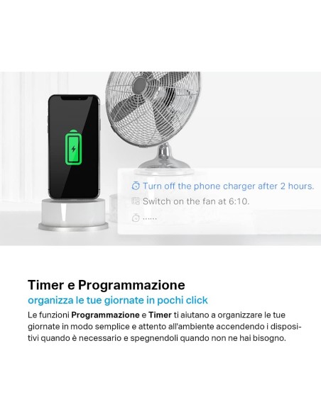 TPLINK TAPO P300 WI-FI MULTIPRESA 3 SCHUKO 10A 2USB 1USB-C GOO/ALE