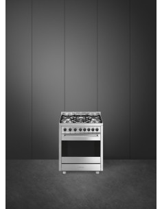 SMEG B71GMX2 CUCINA INOX 70X60 PROF. CLASSE A TERMOVENTIL. VAPOR CLEAN 2