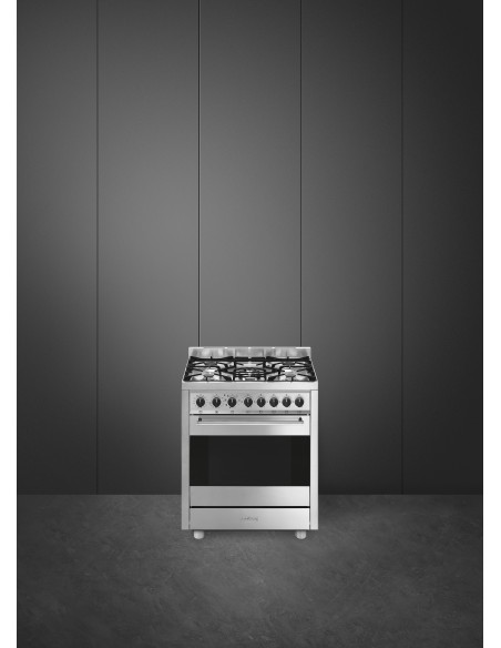 SMEG B71GMX2 CUCINA INOX 70X60 PROF. CLASSE A TERMOVENTIL. VAPOR CLEAN