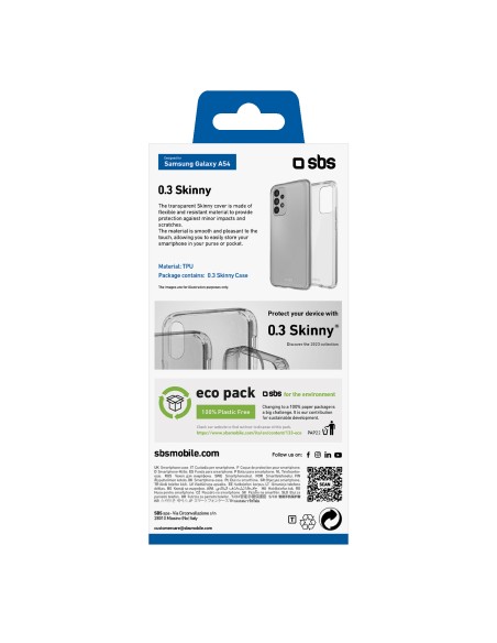 SBS TESKINSAA54T SAMSUNG A54 COVER IN GOMMA TRASPARENTE