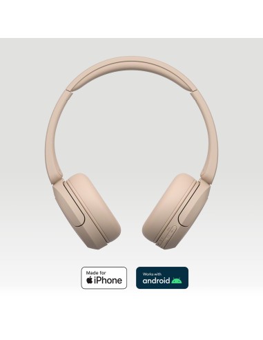 SONY WH-CH520C CUFFIA BLUETOOTH/NFC CREMA DRIVER 30MM AUTONOMIA 50H