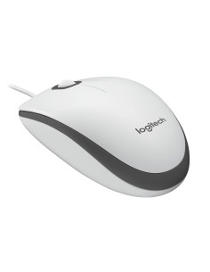 LOGITECH M100 BIANCO MOUSE OTTICO USB CAVO 180CM 1000DPI 90G