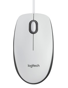LOGITECH M100 BIANCO MOUSE OTTICO USB CAVO 180CM 1000DPI 90G 2
