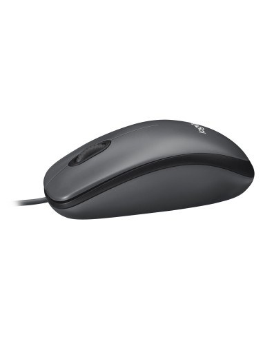 LOGITECH M100 NERO MOUSE OTTICO USB CAVO 180CM 1000DPI 90G