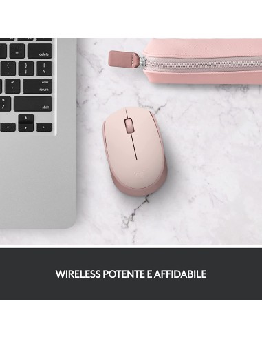 LOGITECH M171 ROSA MOUSE WIRELESS 1000DPI 70,5G